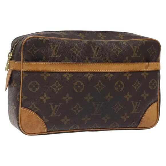 LOUIS VUITTON Monogram Compiegne 28 Clutch Bag - Picture 1 of 16